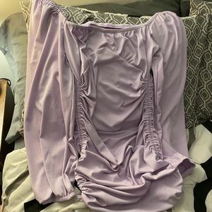 Dana Edith Purple Knot Slide Dress